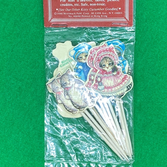 Vintage Kitten Party Toothpicks! 🧶 - Picture 6 of 11
